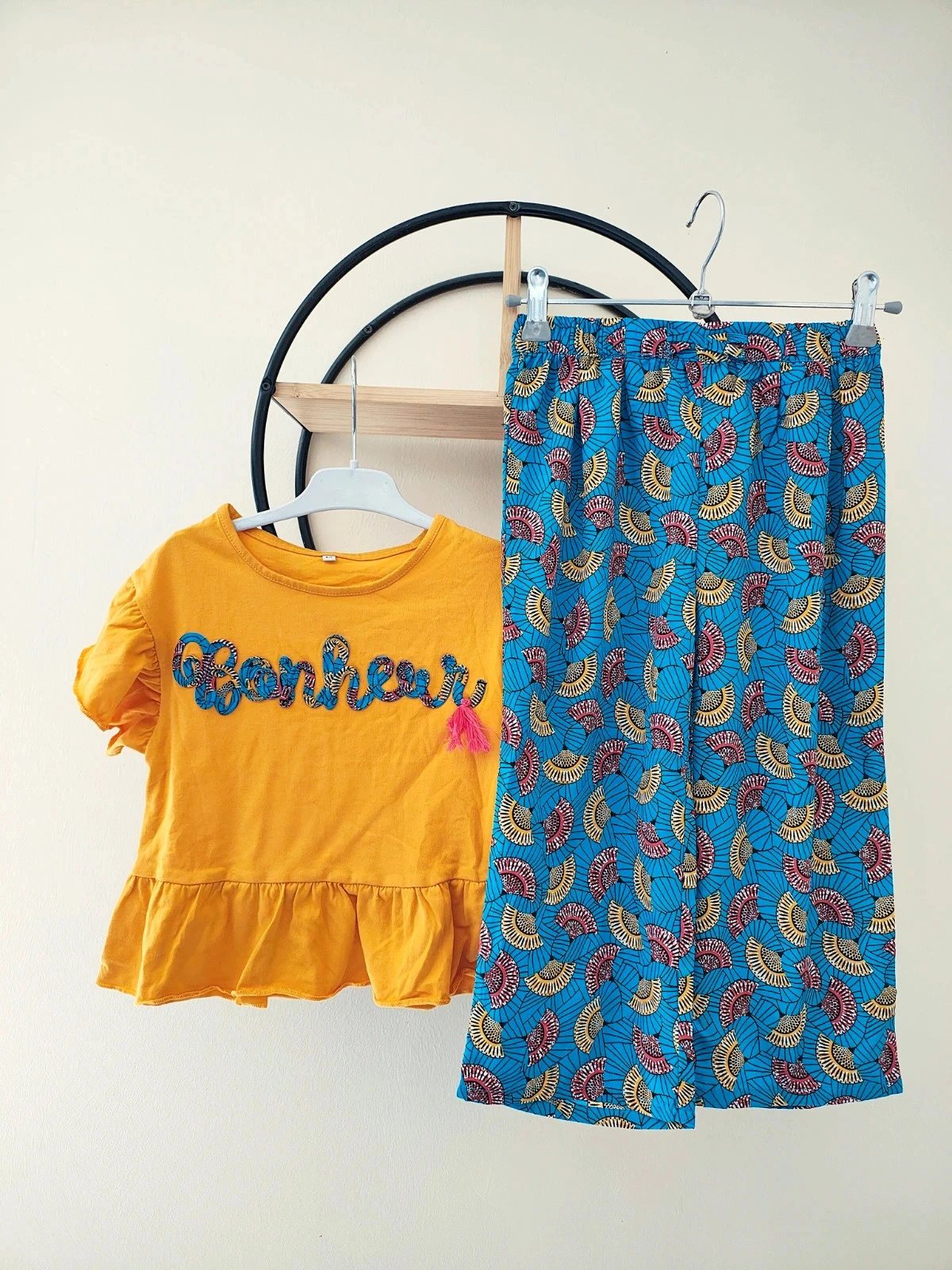 5 6 ans ensemble été teeshirt 6a et pantalon fluide léger 5a